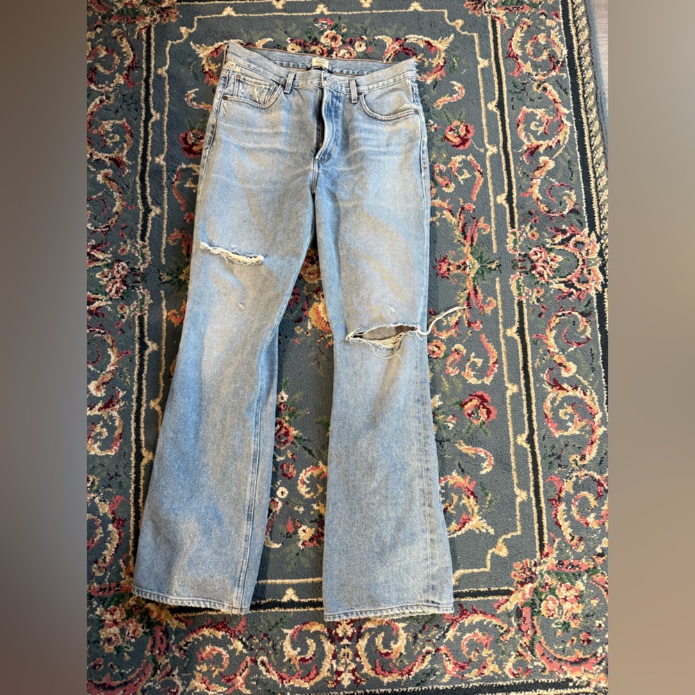 Citizens Of Humanity Faded Blue Denim Jeans